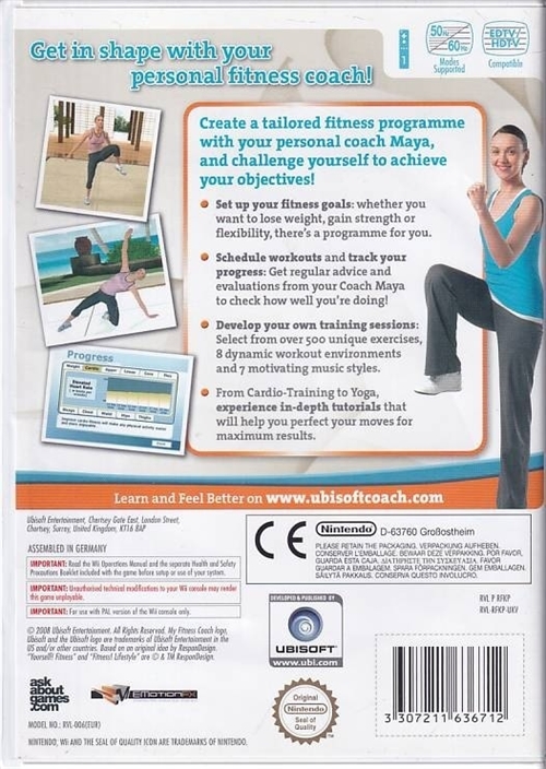 My Fitness Coach - Get in Shape - Wii (B Grade) (Used)